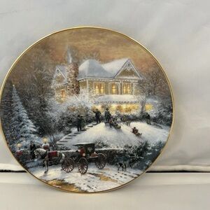 Thomas Kinkade 'All Friends Are Welcome' Plate